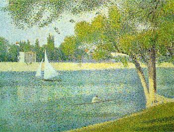 喬治 脩拉 The Siene at la Grande Jatte